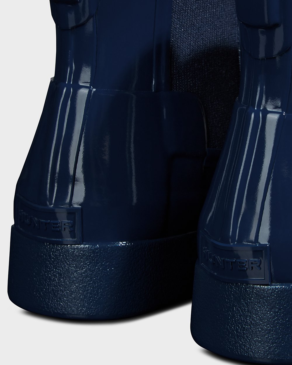 Hunter Chelsea Çizme Bayan Lacivert - Refined Gloss Slim Fit - Türkiye NB7968054